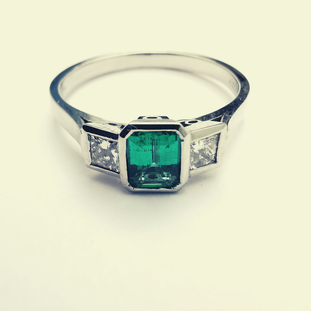 A emerald ring
